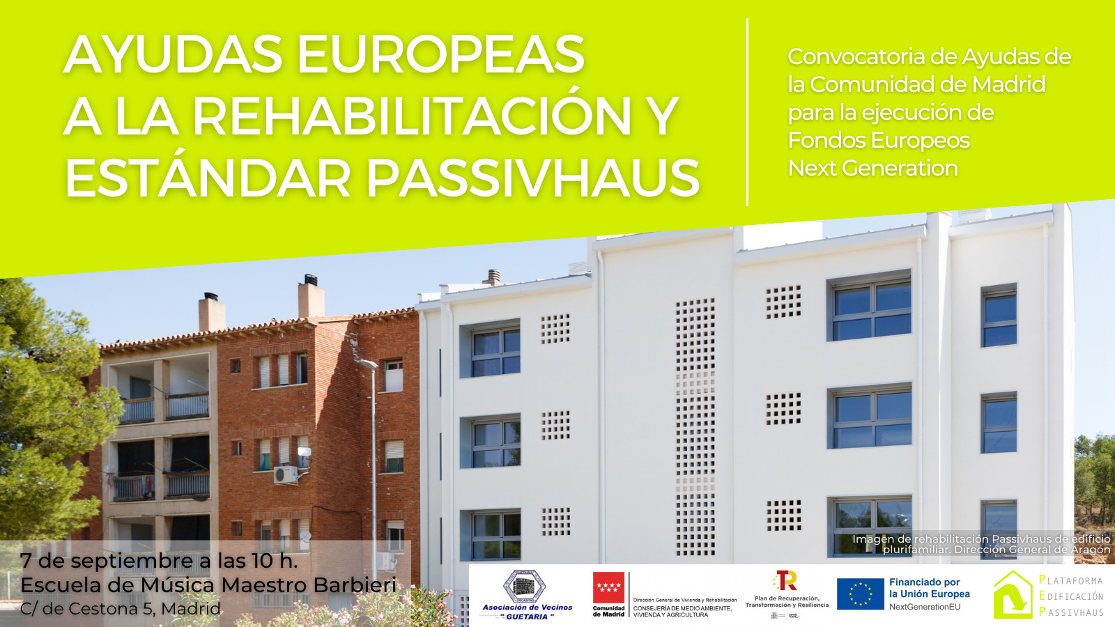 Jornada: Ayudas europeas a la rehabilitación y estándar Passivhaus