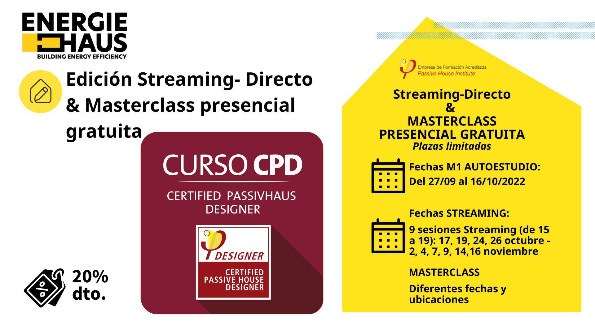 Edición Curso Oficial Designer: Streaming- Directo & Masterclass presencial gratuita (Barcelona, Madrid, Valencia, A Coruña)