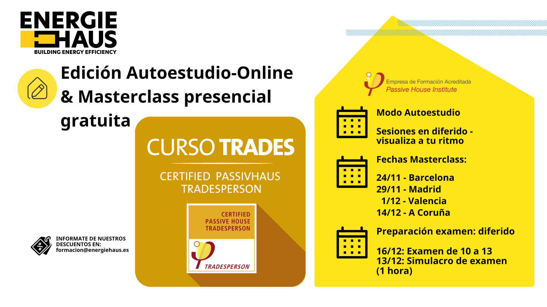 Tradesperson - Autoestudio-Online & Masterclass presencial gratuita (Barcelona; Madrid, Valencia, A Coruña)
