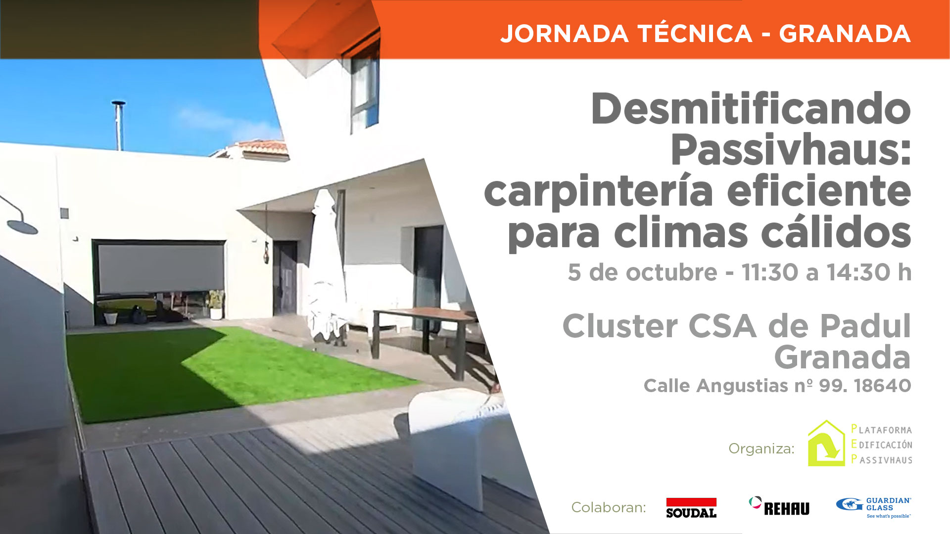 Jornada Técnica - Desmitificando Passivhaus: carpintería eficiente para climas cálidos - Granada
